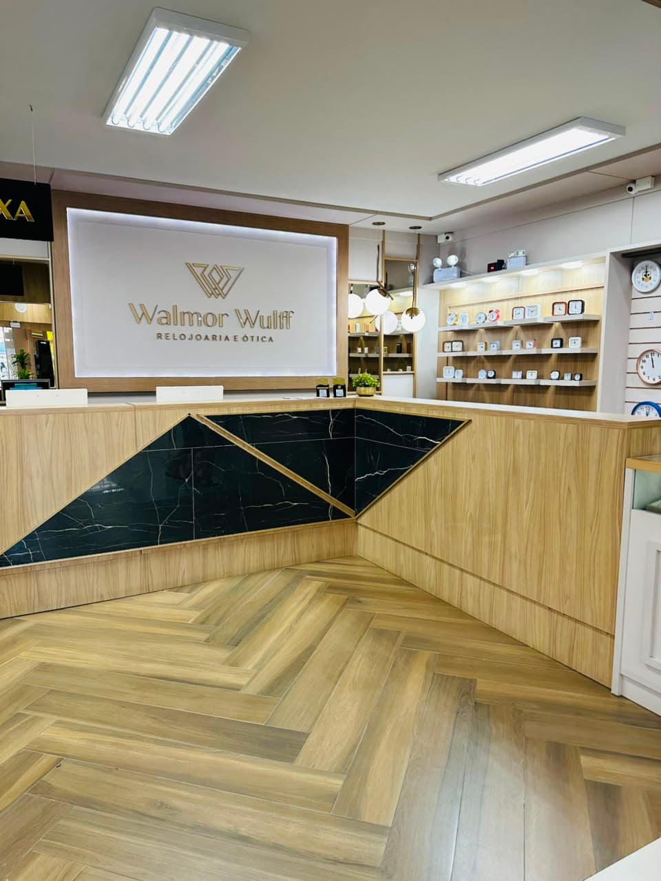 Recepção da loja Walmor Wulff