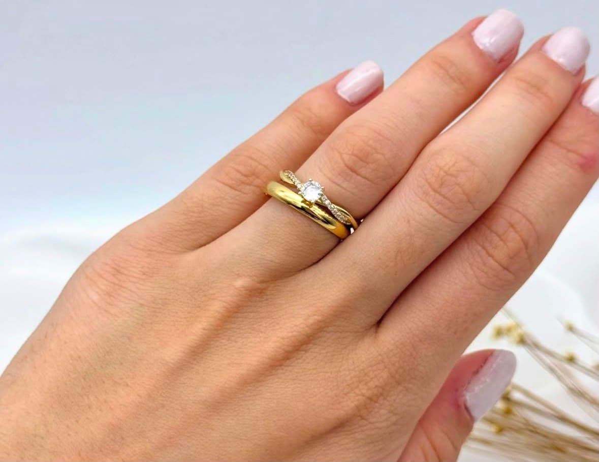 Anéis e pulseira em ouro Walmor Wulff